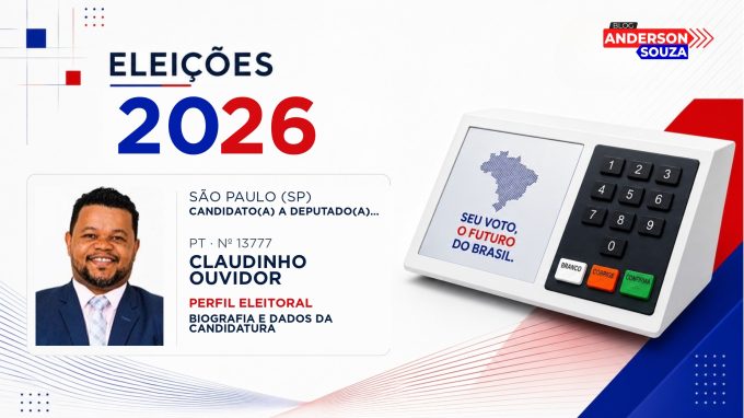 Claudinho Ouvidor — Eleições 2026: quem é Claudinho Ouvidor, candidato(a) a deputado(a) estadual em São Paulo