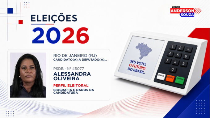Alessandra Oliveira — Eleições 2026: quem é Alessandra Oliveira, candidato(a) a deputado(a) estadual no Rio de Janeiro