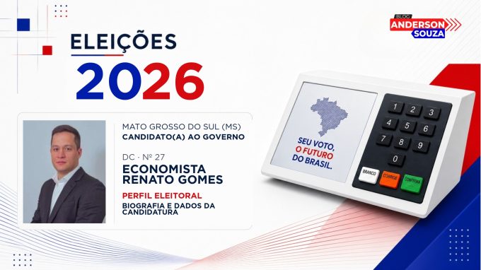 Economista Renato Gomes — Eleições 2026: quem é Economista Renato Gomes, candidato(a) ao Governo de Mato Grosso do Sul
