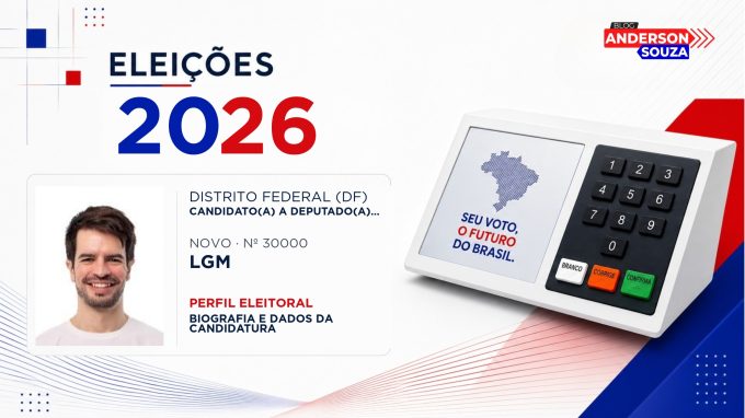 Lgm — Eleições 2026: quem é Lgm, candidato(a) a deputado(a) distrital no Distrito Federal