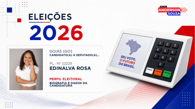 Edinalva Rosa — Eleições 2026: quem é Edinalva Rosa, candidato(a) a deputado(a) estadual em Goiás