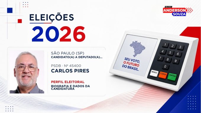 Carlos Pires — Eleições 2026: quem é Carlos Pires, candidato(a) a deputado(a) estadual em São Paulo