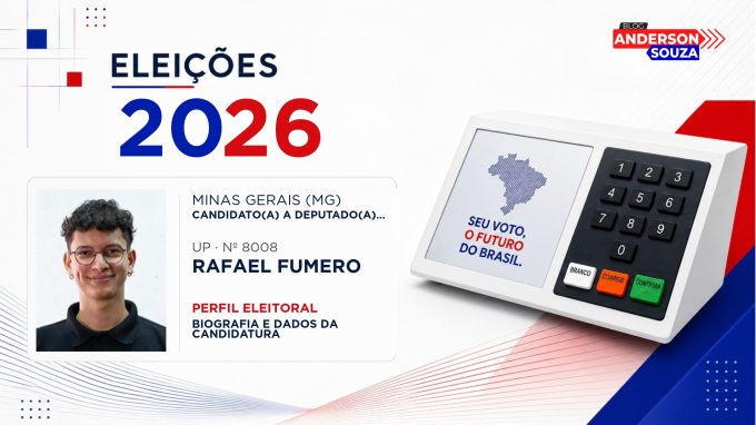 Rafael Fumero — Eleições 2026: quem é Rafael Fumero, candidato(a) a deputado(a) federal por Minas Gerais