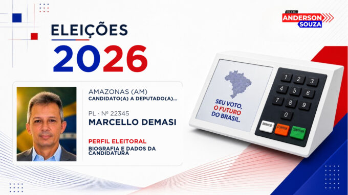Marcello Demasi — Eleições 2026: quem é Marcello Demasi, candidato(a) a deputado(a) estadual no Amazonas