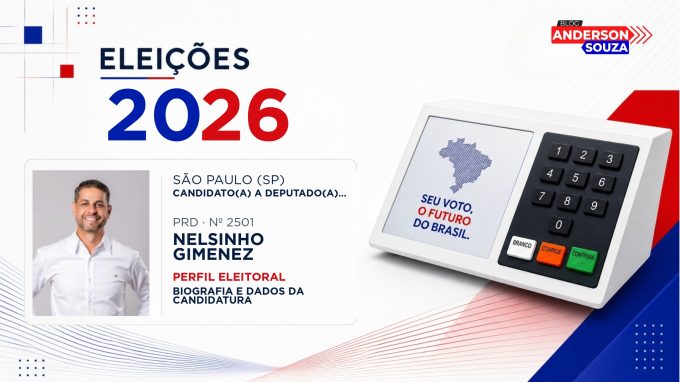 Nelsinho Gimenez — Eleições 2026: quem é Nelsinho Gimenez, candidato(a) a deputado(a) federal por São Paulo