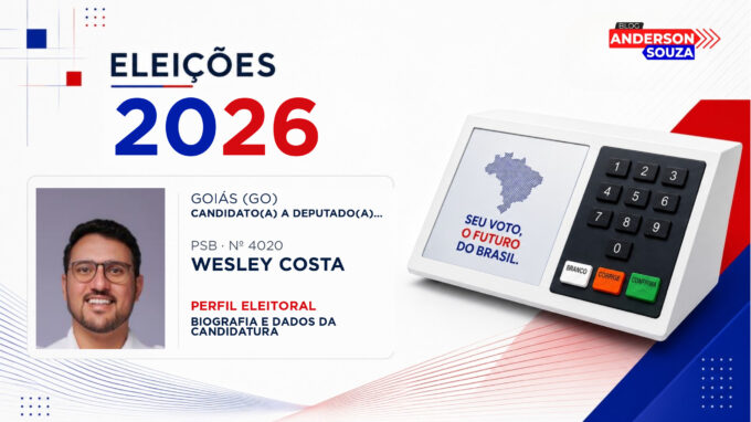 Wesley Costa — Eleições 2026: quem é Wesley Costa, candidato(a) a deputado(a) federal por Goiás