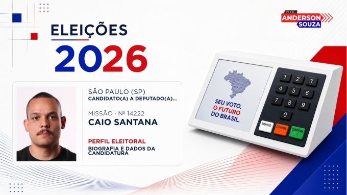 Caio Santana — Eleições 2026: quem é Caio Santana, candidato(a) a deputado(a) estadual em São Paulo