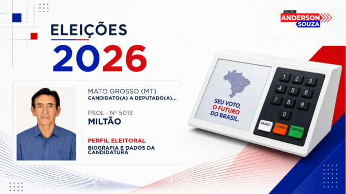 Miltão — Eleições 2026: quem é Miltão, candidato(a) a deputado(a) federal por Mato Grosso