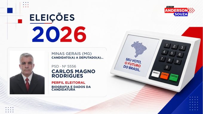 Carlos Magno Rodrigues — Eleições 2026: quem é Carlos Magno Rodrigues, candidato(a) a deputado(a) federal por Minas Gerais