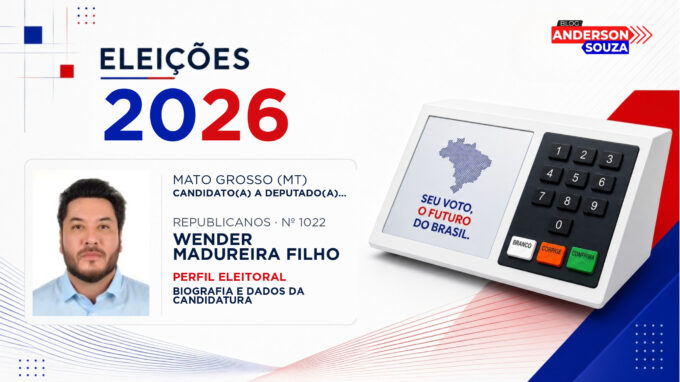 Wender Madureira Filho — Eleições 2026: quem é Wender Madureira Filho, candidato(a) a deputado(a) federal por Mato Grosso