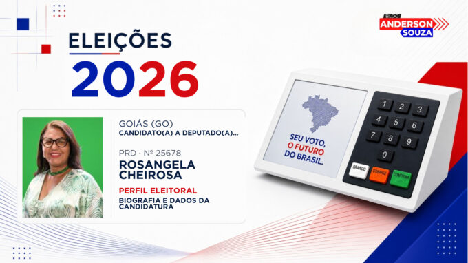 Rosangela Cheirosa — Eleições 2026: quem é Rosangela Cheirosa, candidato(a) a deputado(a) estadual em Goiás