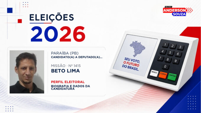 Beto Lima — Eleições 2026: quem é Beto Lima, candidato(a) a deputado(a) federal pela Paraíba