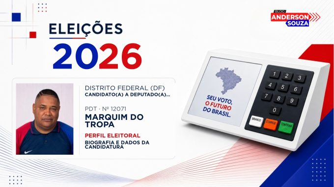 Marquim do Tropa — Eleições 2026: quem é Marquim do Tropa, candidato(a) a deputado(a) distrital no Distrito Federal