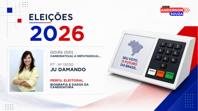 Ju Damando — Eleições 2026: quem é Ju Damando, candidato(a) a deputado(a) estadual em Goiás