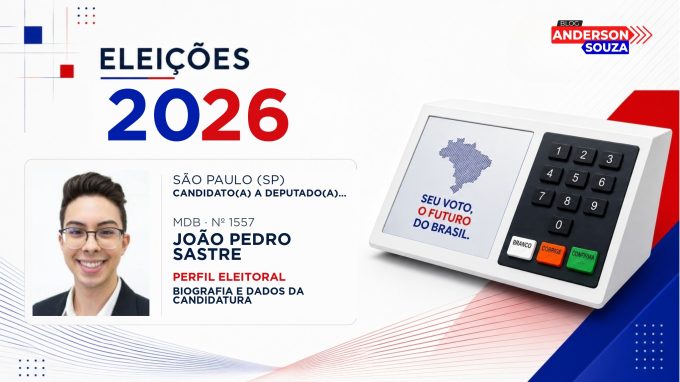 João Pedro Sastre — Eleições 2026: quem é João Pedro Sastre, candidato(a) a deputado(a) federal por São Paulo