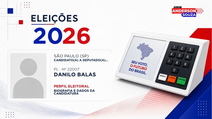 Danilo Balas — Eleições 2026: quem é Danilo Balas, candidato(a) a deputado(a) estadual em São Paulo