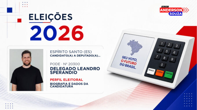 Delegado Leandro Sperandio — Eleições 2026: quem é Delegado Leandro Sperandio, candidato(a) a deputado(a) estadual no Espírito Santo