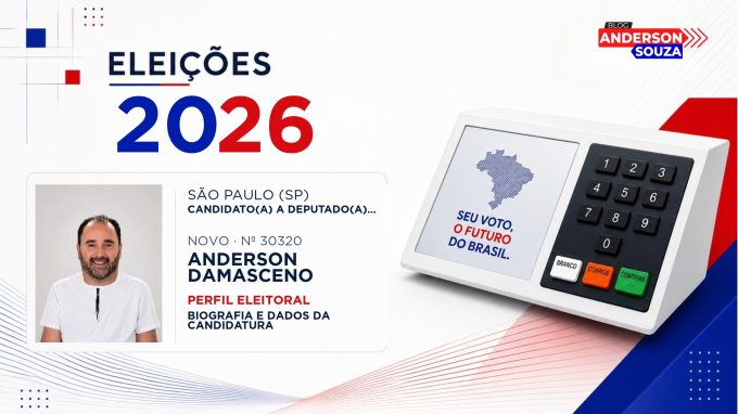 Anderson Damasceno — Eleições 2026: quem é Anderson Damasceno, candidato(a) a deputado(a) estadual em São Paulo