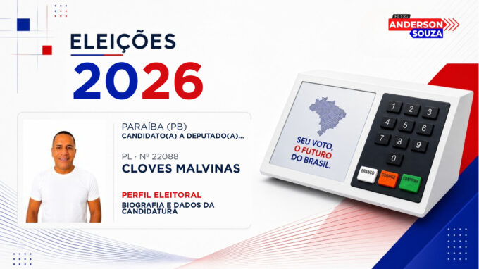Cloves Malvinas — Eleições 2026: quem é Cloves Malvinas, candidato(a) a deputado(a) estadual na Paraíba