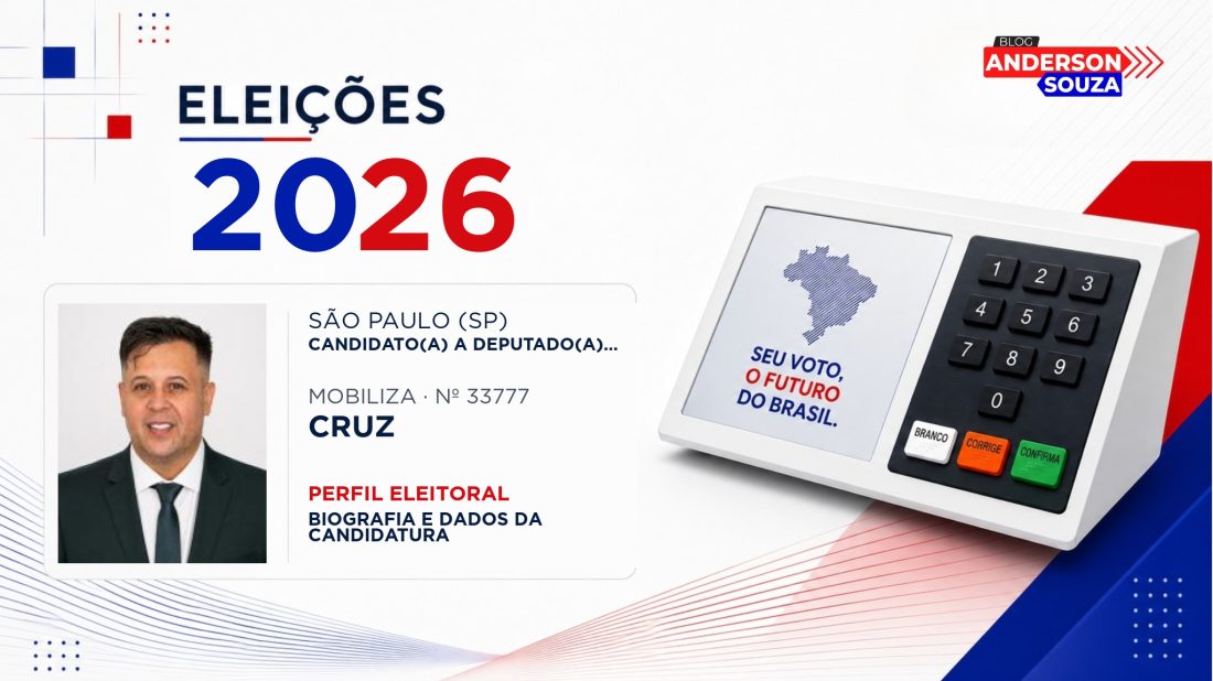 Cruz — Eleições 2026: quem é Cruz, candidato(a) a deputado(a) estadual em São Paulo