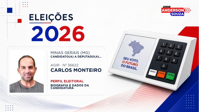 Carlos Monteiro — Eleições 2026: quem é Carlos Monteiro, candidato(a) a deputado(a) estadual em Minas Gerais