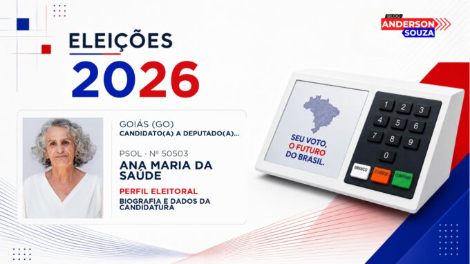 Ana Maria da Saúde — Eleições 2026: quem é Ana Maria da Saúde, candidato(a) a deputado(a) estadual em Goiás