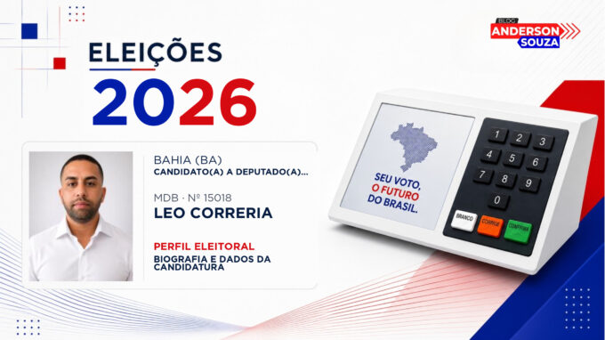 Leo Correria — Eleições 2026: quem é Leo Correria, candidato(a) a deputado(a) estadual na Bahia