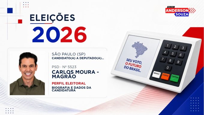Carlos Moura - Magrão — Eleições 2026: quem é Carlos Moura - Magrão, candidato(a) a deputado(a) federal por São Paulo