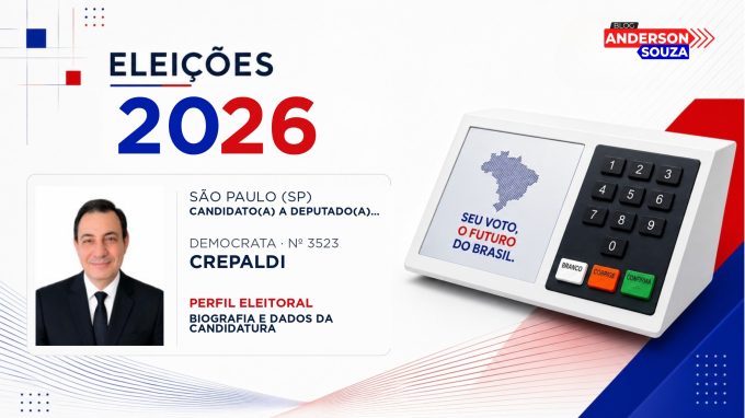 Crepaldi — Eleições 2026: quem é Crepaldi, candidato(a) a deputado(a) federal por São Paulo