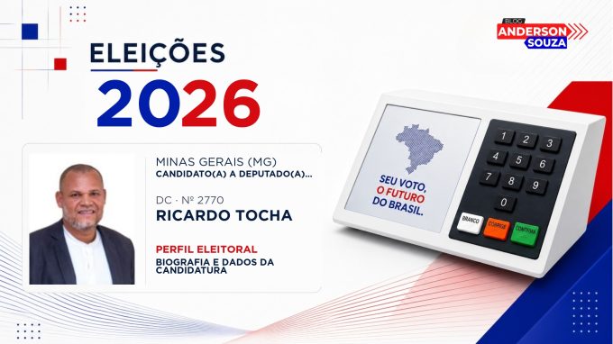 Ricardo Tocha — Eleições 2026: quem é Ricardo Tocha, candidato(a) a deputado(a) federal por Minas Gerais