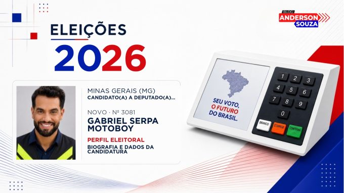 Gabriel Serpa Motoboy — Eleições 2026: quem é Gabriel Serpa Motoboy, candidato(a) a deputado(a) federal por Minas Gerais