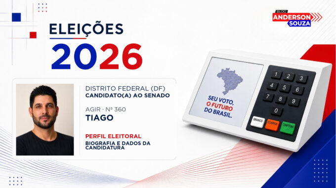 Tiago — Eleições 2026: quem é Tiago, candidato(a) ao Senado pelo Distrito Federal
