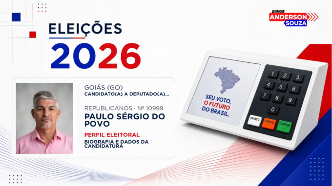 Paulo Sérgio do Povo — Eleições 2026: quem é Paulo Sérgio do Povo, candidato(a) a deputado(a) estadual em Goiás