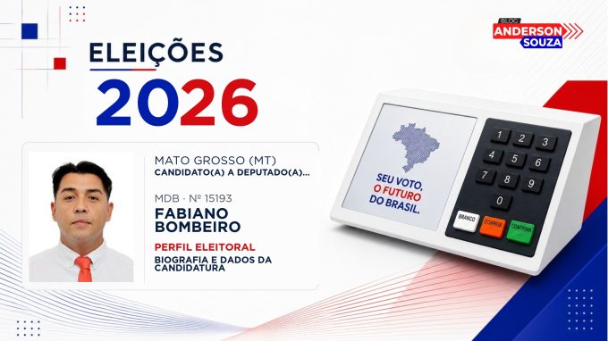 Fabiano Bombeiro — Eleições 2026: quem é Fabiano Bombeiro, candidato(a) a deputado(a) estadual em Mato Grosso