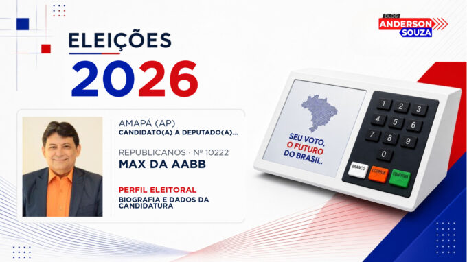 Max da Aabb — Eleições 2026: quem é Max da Aabb, candidato(a) a deputado(a) estadual no Amapá