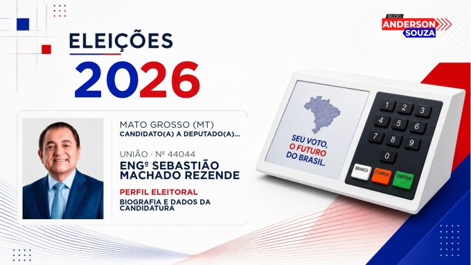 Engº Sebastião Machado Rezende — Eleições 2026: quem é Engº Sebastião Machado Rezende, candidato(a) a deputado(a) estadual em Mato Grosso