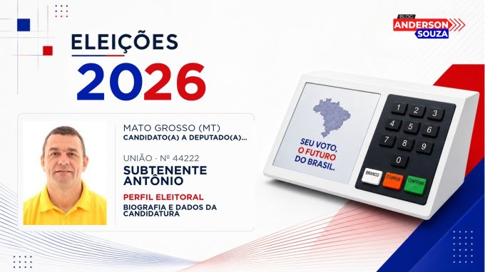 Subtenente Antônio — Eleições 2026: quem é Subtenente Antônio, candidato(a) a deputado(a) estadual em Mato Grosso