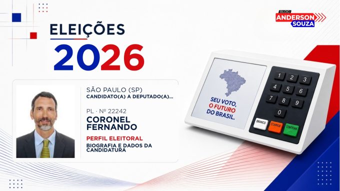 Coronel Fernando — Eleições 2026: quem é Coronel Fernando, candidato(a) a deputado(a) estadual em São Paulo