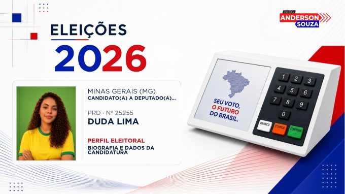 Duda Lima — Eleições 2026: quem é Duda Lima, candidato(a) a deputado(a) estadual em Minas Gerais