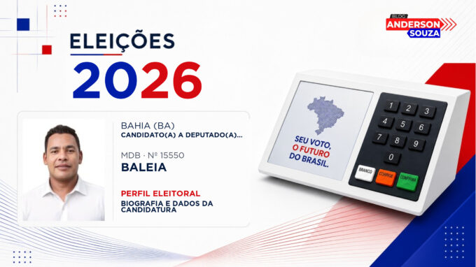 Baleia — Eleições 2026: quem é Baleia, candidato(a) a deputado(a) estadual na Bahia
