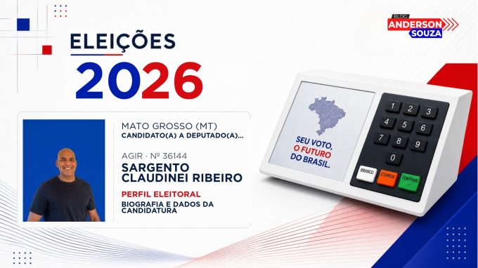 Sargento Claudinei Ribeiro — Eleições 2026: quem é Sargento Claudinei Ribeiro, candidato(a) a deputado(a) estadual em Mato Grosso