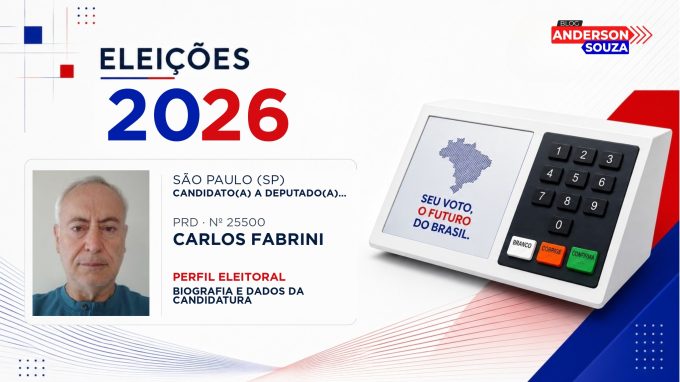 Carlos Fabrini — Eleições 2026: quem é Carlos Fabrini, candidato(a) a deputado(a) estadual em São Paulo