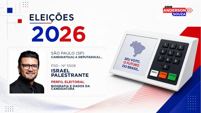 Israel Palestrante — Eleições 2026: quem é Israel Palestrante, candidato(a) a deputado(a) federal por São Paulo