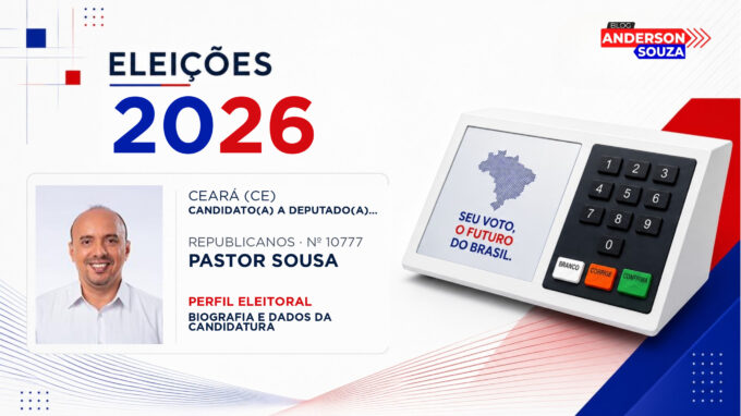 Pastor Sousa — Eleições 2026: quem é Pastor Sousa, candidato(a) a deputado(a) estadual no Ceará