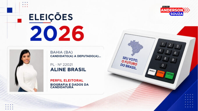 Aline Brasil — Eleições 2026: quem é Aline Brasil, candidato(a) a deputado(a) estadual na Bahia