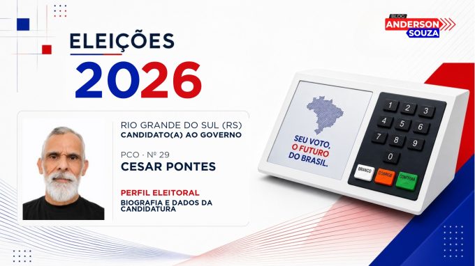 Cesar Pontes — Eleições 2026: quem é Cesar Pontes, candidato(a) ao Governo do Rio Grande do Sul