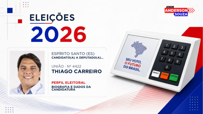 Thiago Carreiro — Eleições 2026: quem é Thiago Carreiro, candidato(a) a deputado(a) federal pelo Espírito Santo