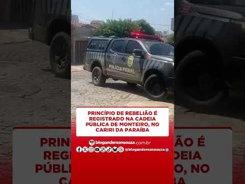 Princípio de rebelião é registrado na Cadeia Pública de Monteiro, no Cariri da Paraíba