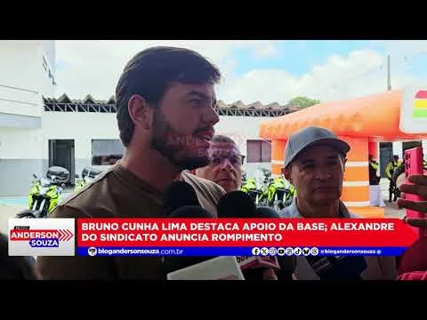 Bruno Cunha Lima destaca apoio da base; Alexandre do Sindicato anuncia rompimento