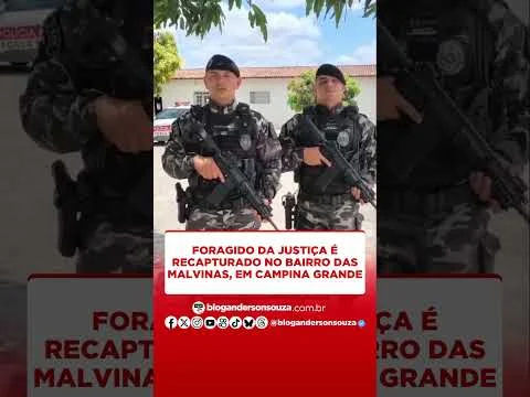Foragido da Justiça é recapturado no bairro das Malvinas, em Campina Grande